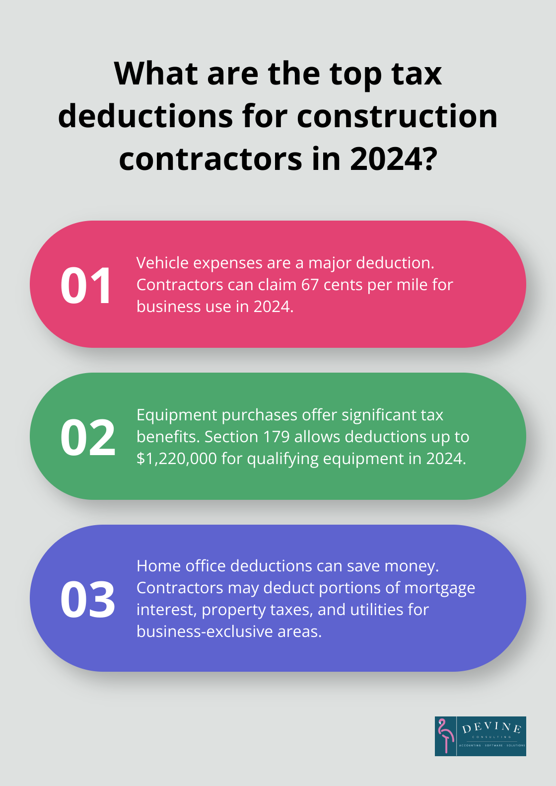 Infographic: What are the top tax deductions for construction contractors in 2024? - accounting for construction contractors