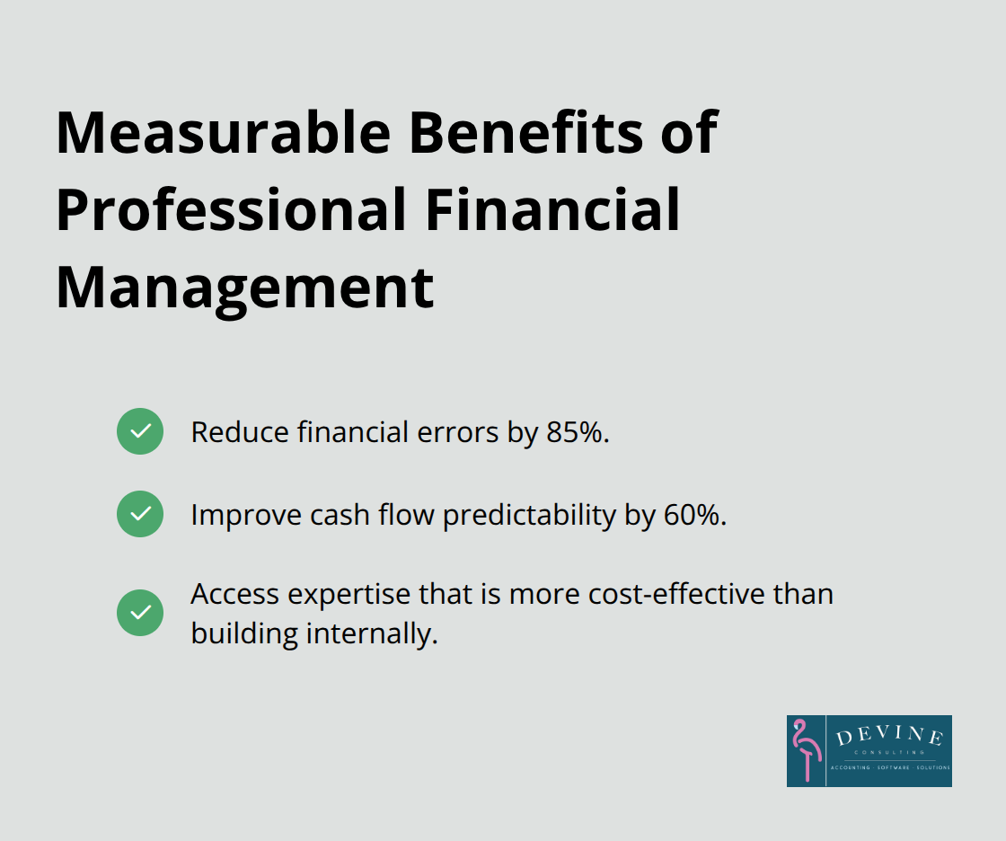 Key outcomes from partnering with experienced accounting professionals - types of finance reports